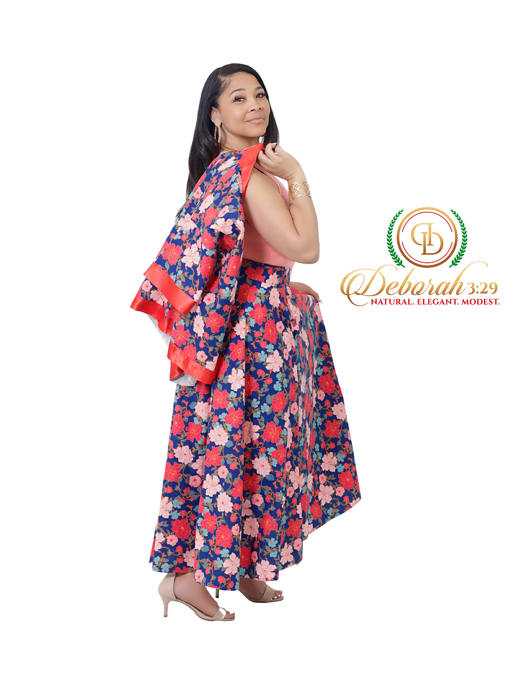 Big Flower Energy Two-Piece Skirt Set