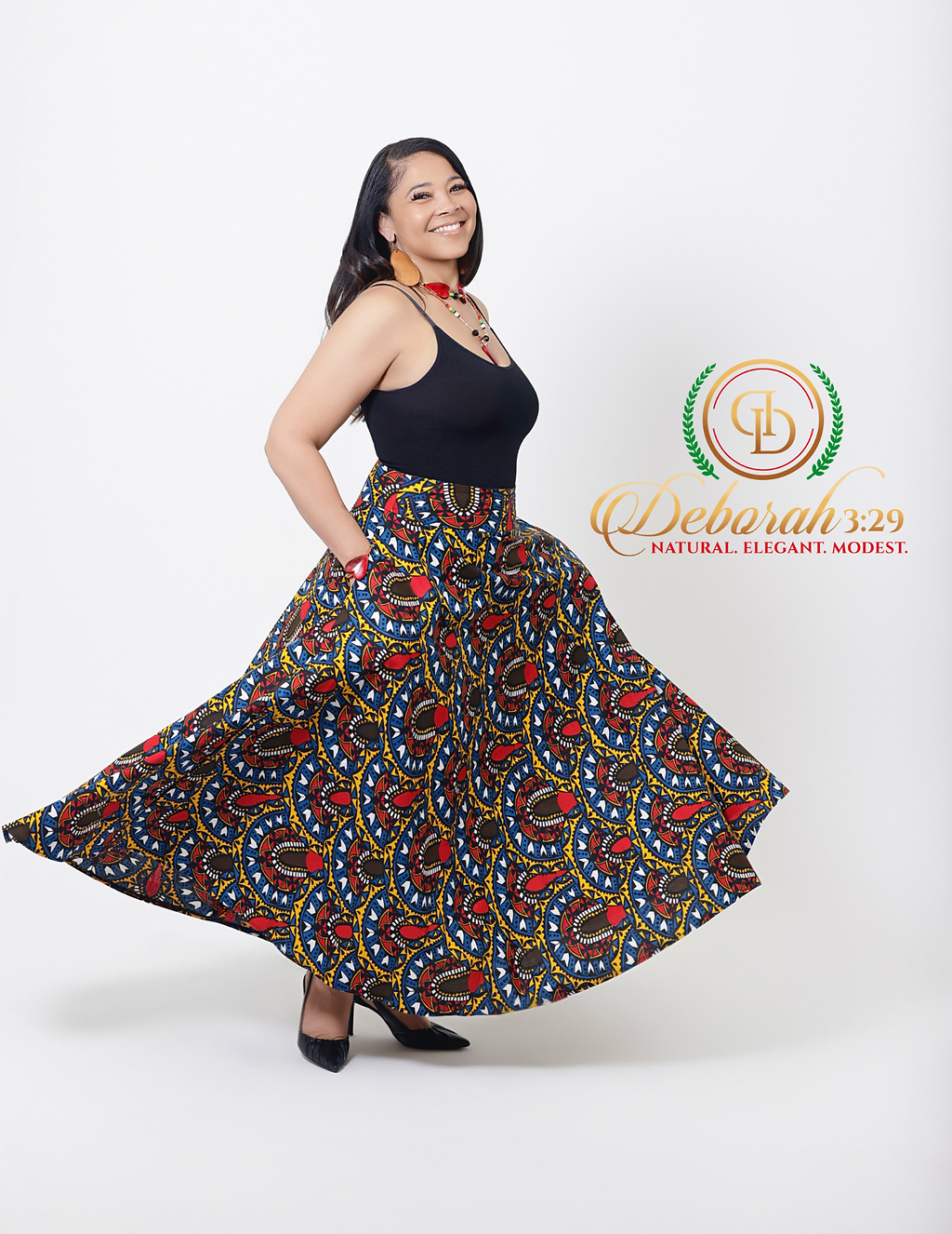 African Print Dancer Skirt 1