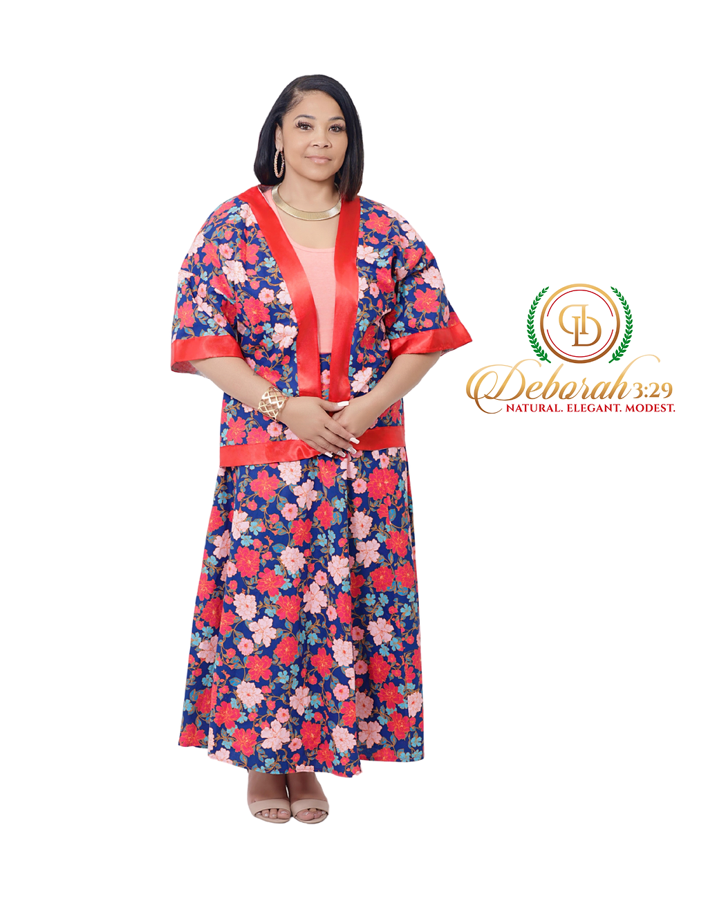 Big Flower Energy Two-Piece Skirt Set
